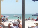 View from our seat on the patio at The Sandbar