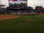 Local group playing the theme to Rocky as we walked around the Ballpark