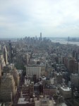 View of Lower Manhattan from the 65th floor of The Empire State Building.