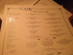View of the Menu