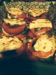 Double Layer Caprese Salad with Fresh Mozzarella